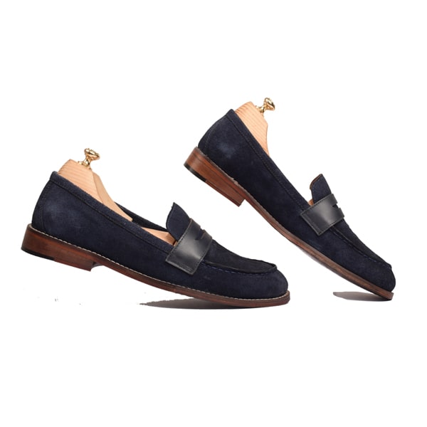 Penny Loafer In Suede Leather