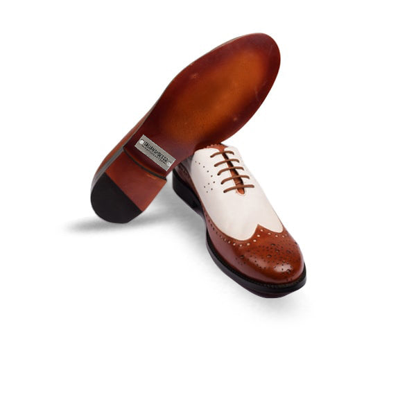 Oxford Brogue Hand Crafted Italian Leather Shoes