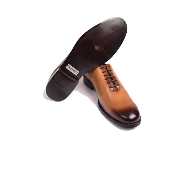 Oxford Classic Plain Toe Brown Shoes