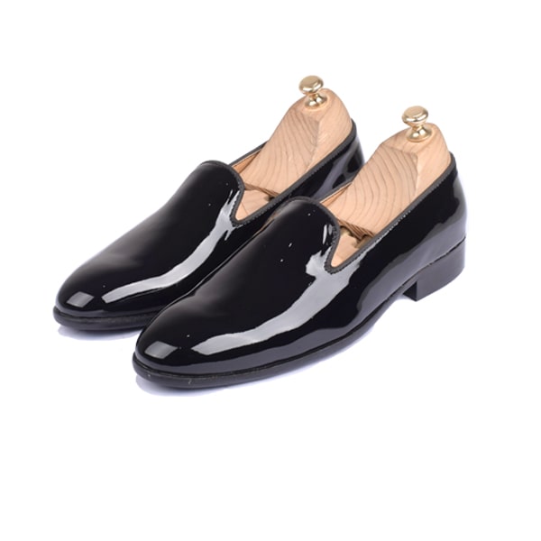 Classy Shiny Black Leather Loafer