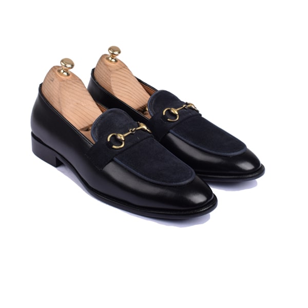 Penny Matt Black Suede Uper Leather Loafer