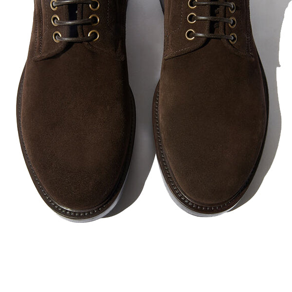 Derby High Ankle Colored Suede Leather Boots