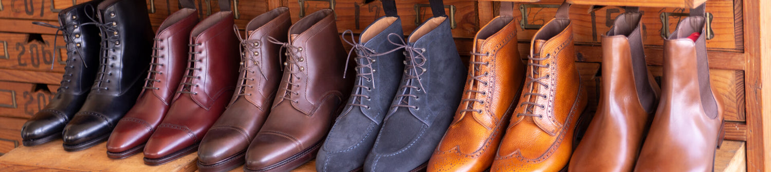 Italian Leather Boots Shoes for Men