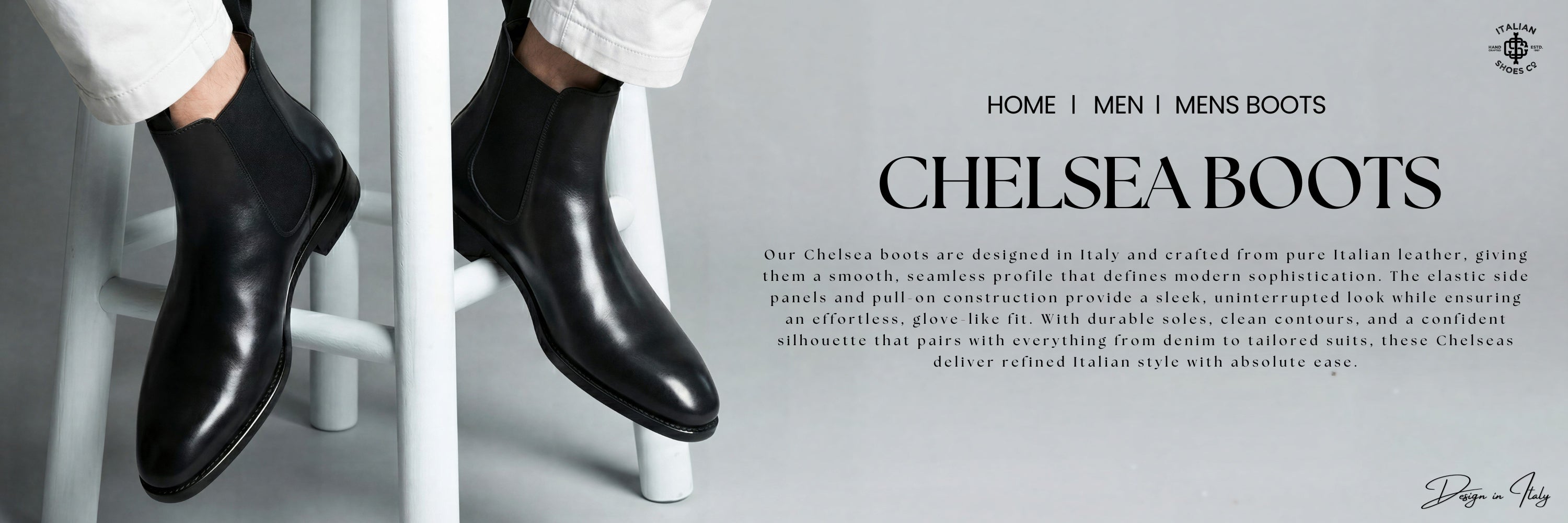 Leather Chelsea Boots for Men - Handcrafted Italian Shoes – Italian ...