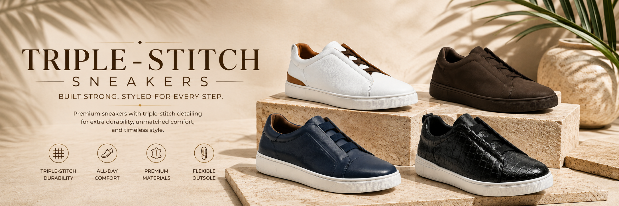 Triple Stitch Sneakers
