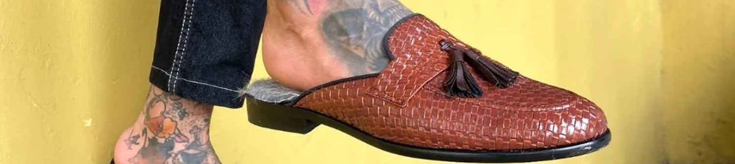 Leather Slippers & Mules for men