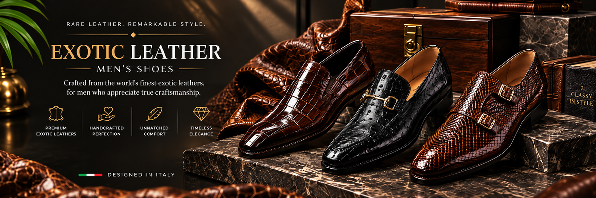 Exotic Leather Men Shoes