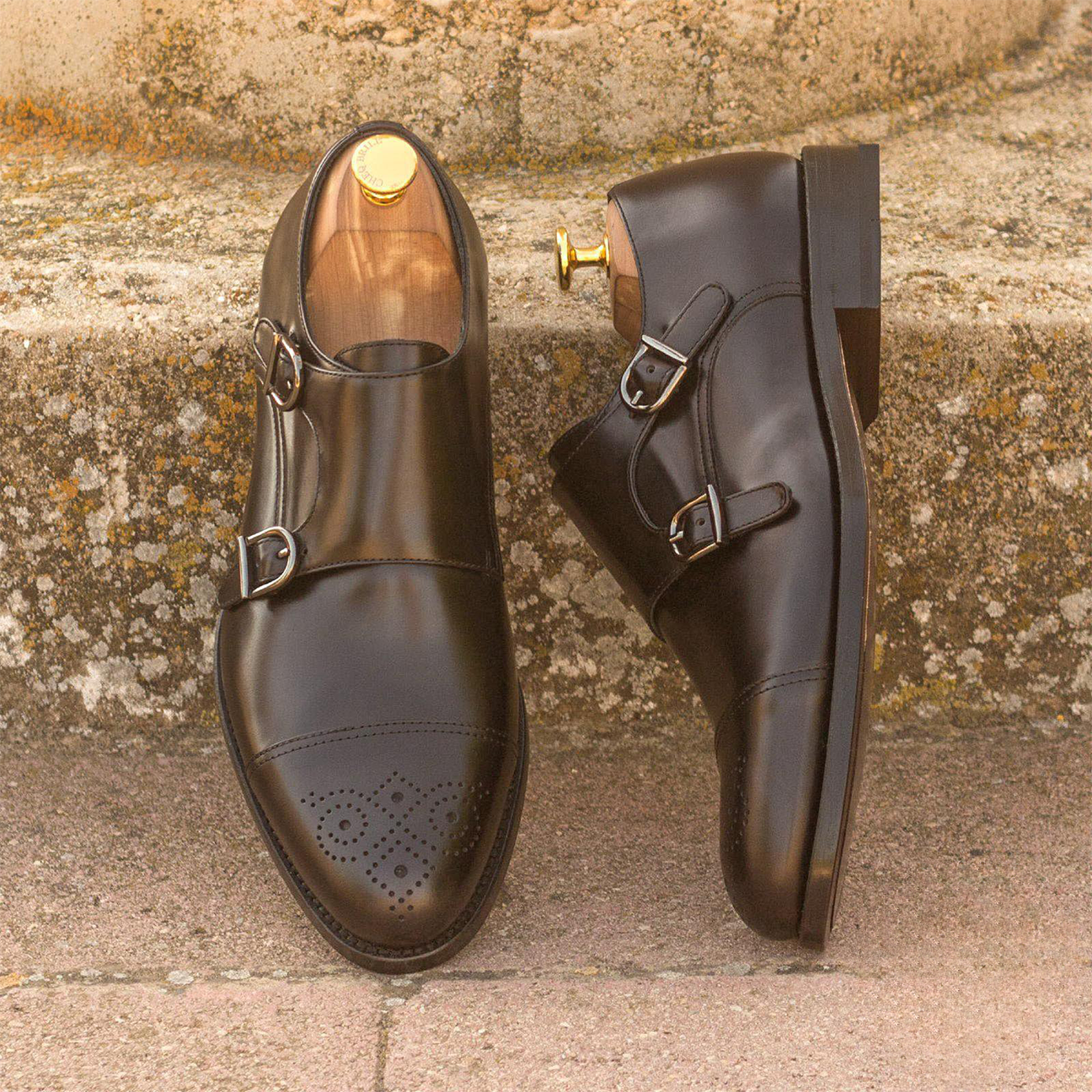 Dual Dignity Double Monk Shoes