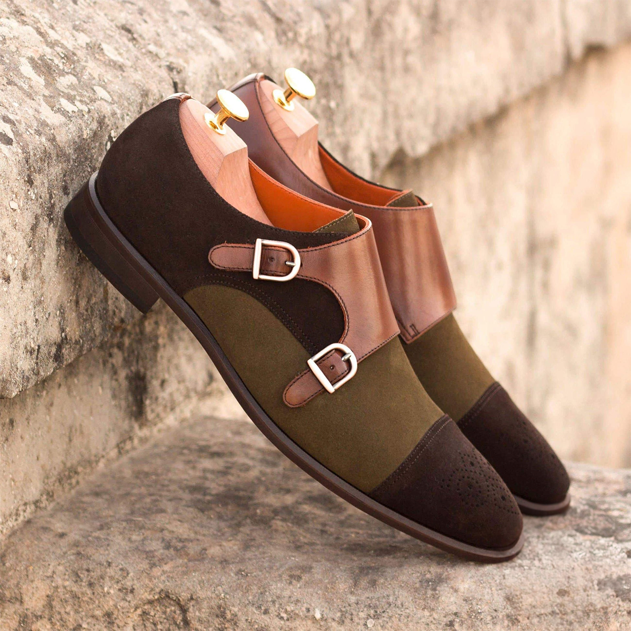 Executive Echo Double Monk Shoes