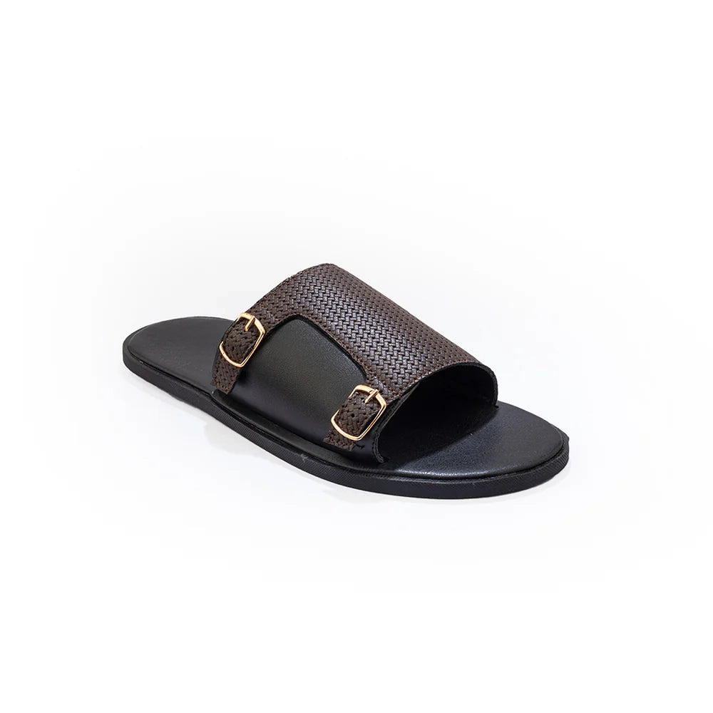 T-Rad Double Monk Strap Sandals - Black/Brown