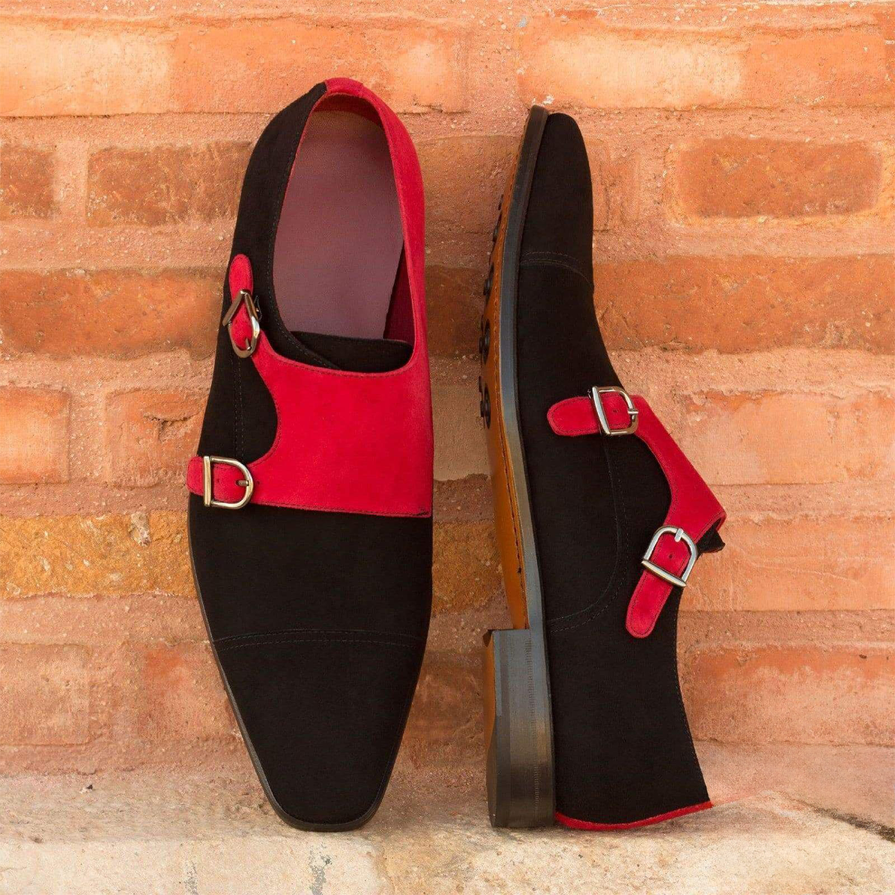 Elysian Embrace Double Monk Shoe Black