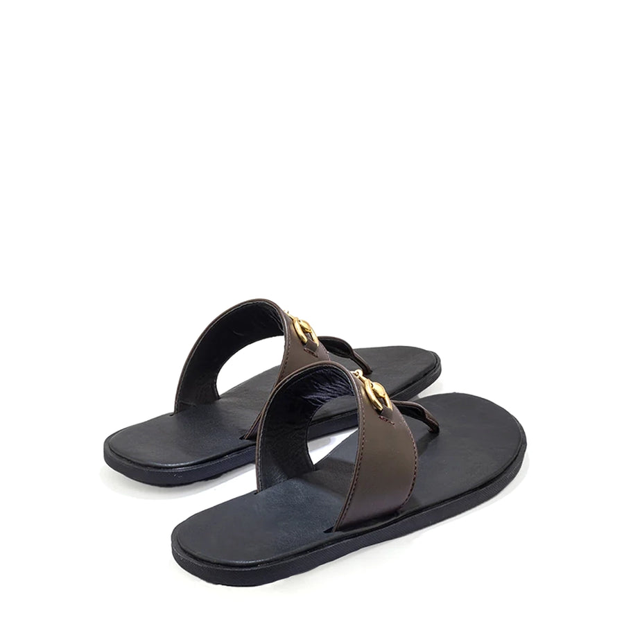 Brown Horsebit Slip on