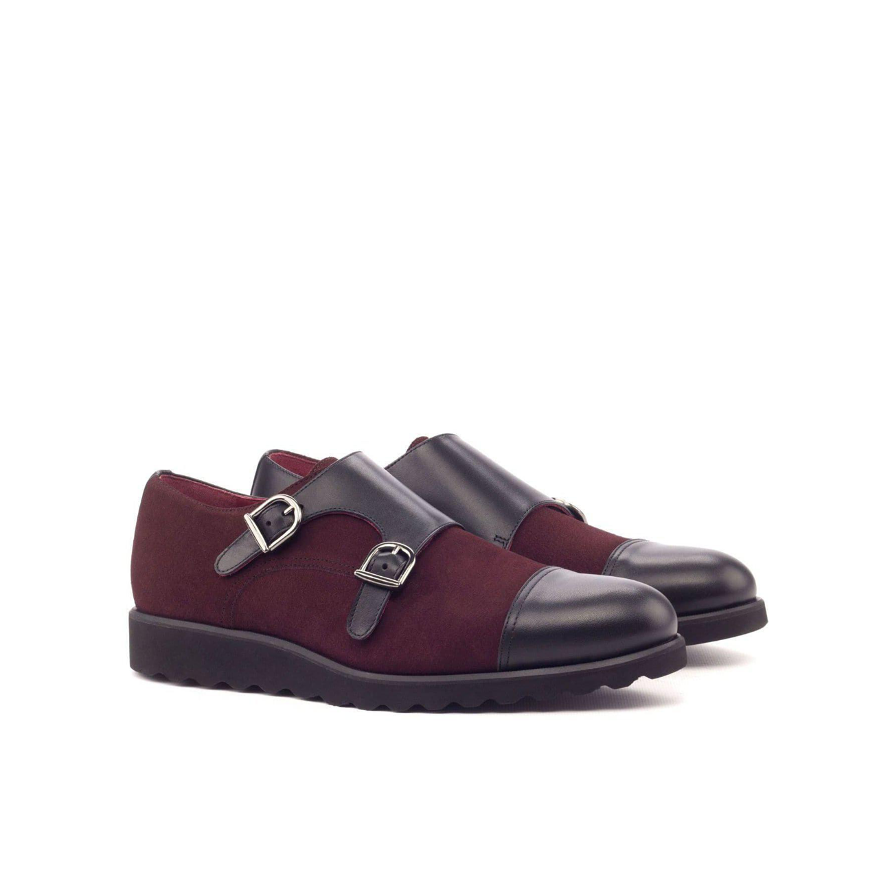 Opulent Overlap Double Monk Shoes