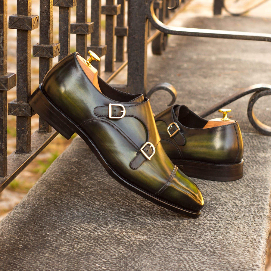 Opulent Overture Double Monk Shoe Green