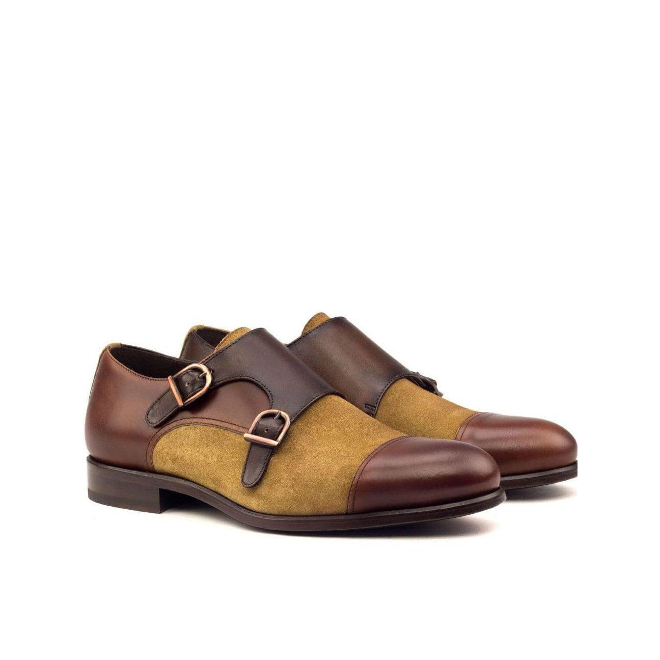 Polished Pair Double Monk Shoes