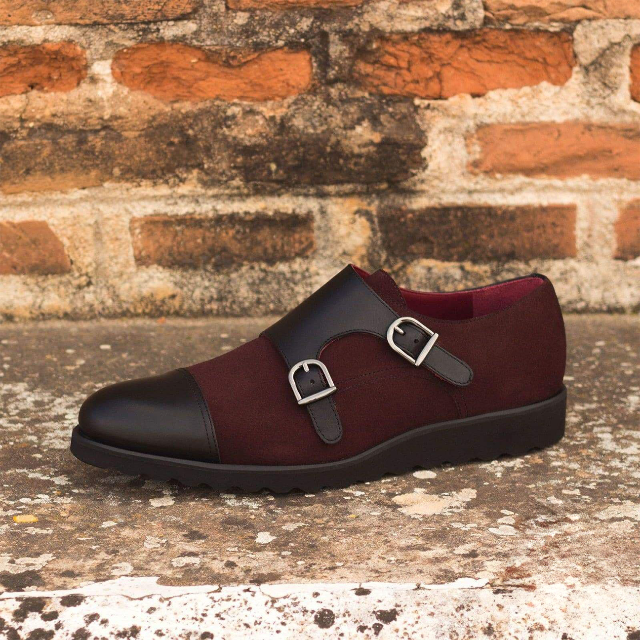 Opulent Overlap Double Monk Shoes