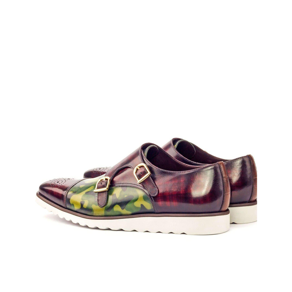 Velvet Venture Double Monk Shoe Burgundy