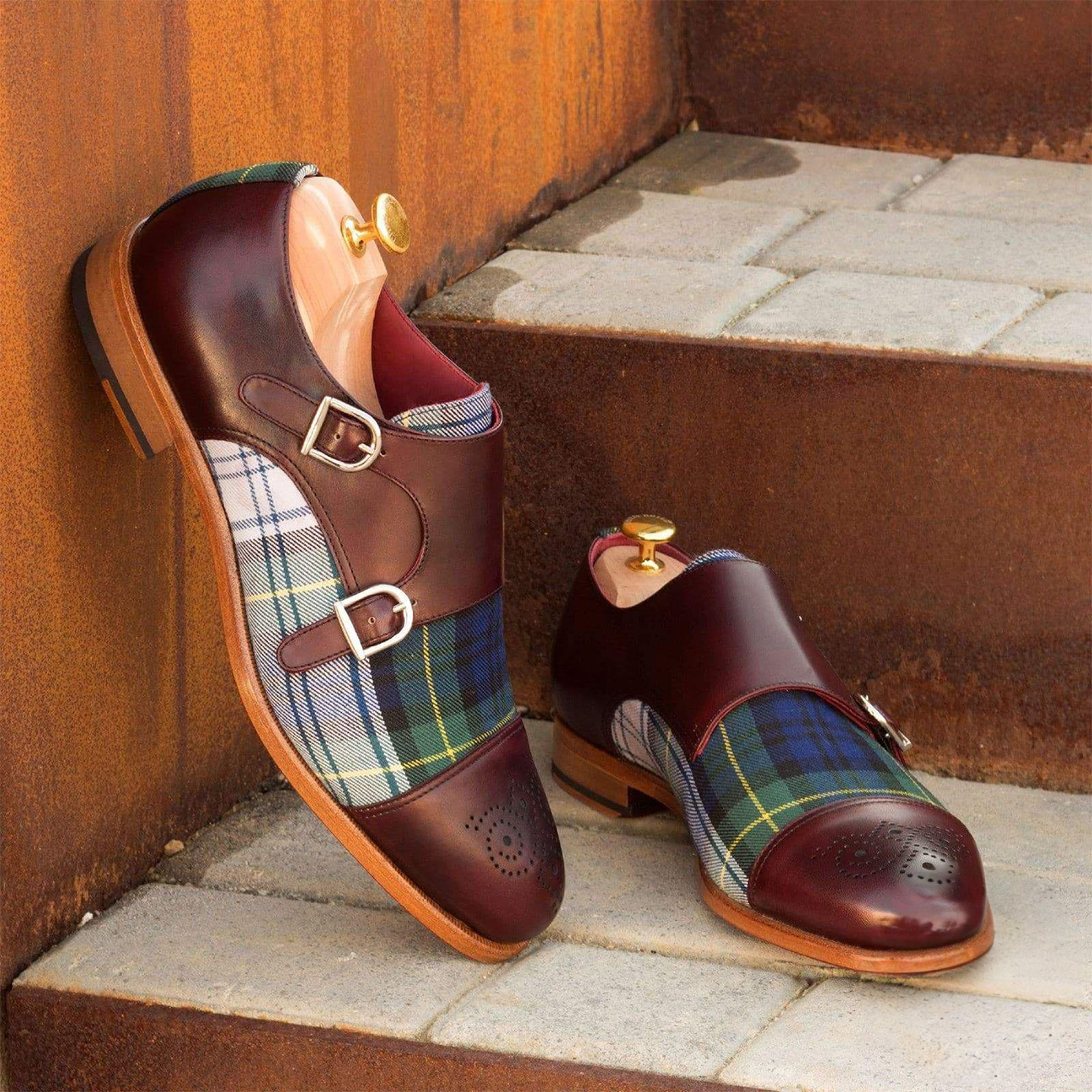 Twin Elegance Double Monk Shoes