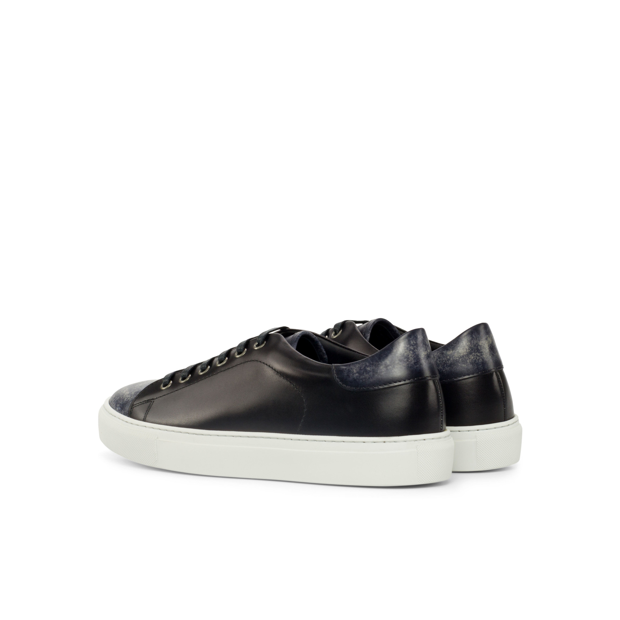 Flora Suarez Black Leather Sneakers