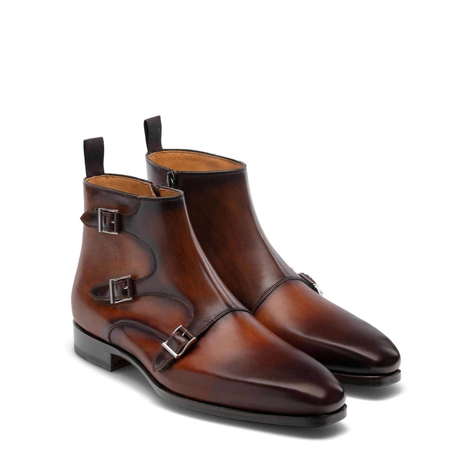Jagger Triple Monkstrap Ankle Boots