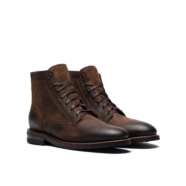 Men Suede Leather High Top Biker Ankle Boots