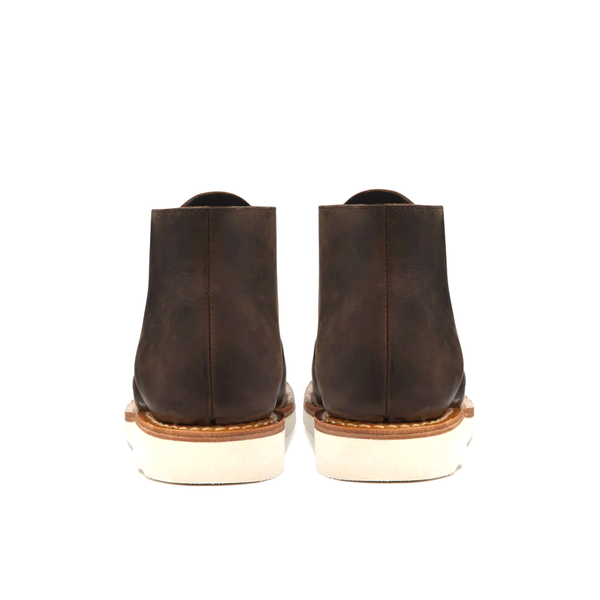Leather Lace Up Chukka Boots For Men