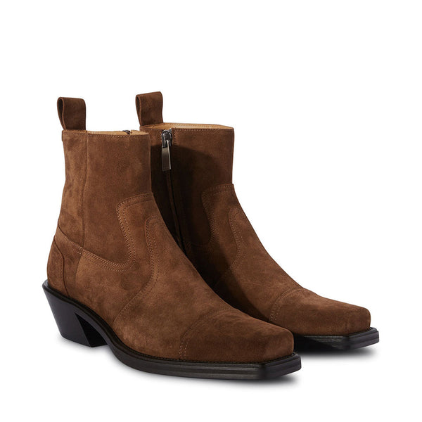 Cowboy Suede Ankle Boots