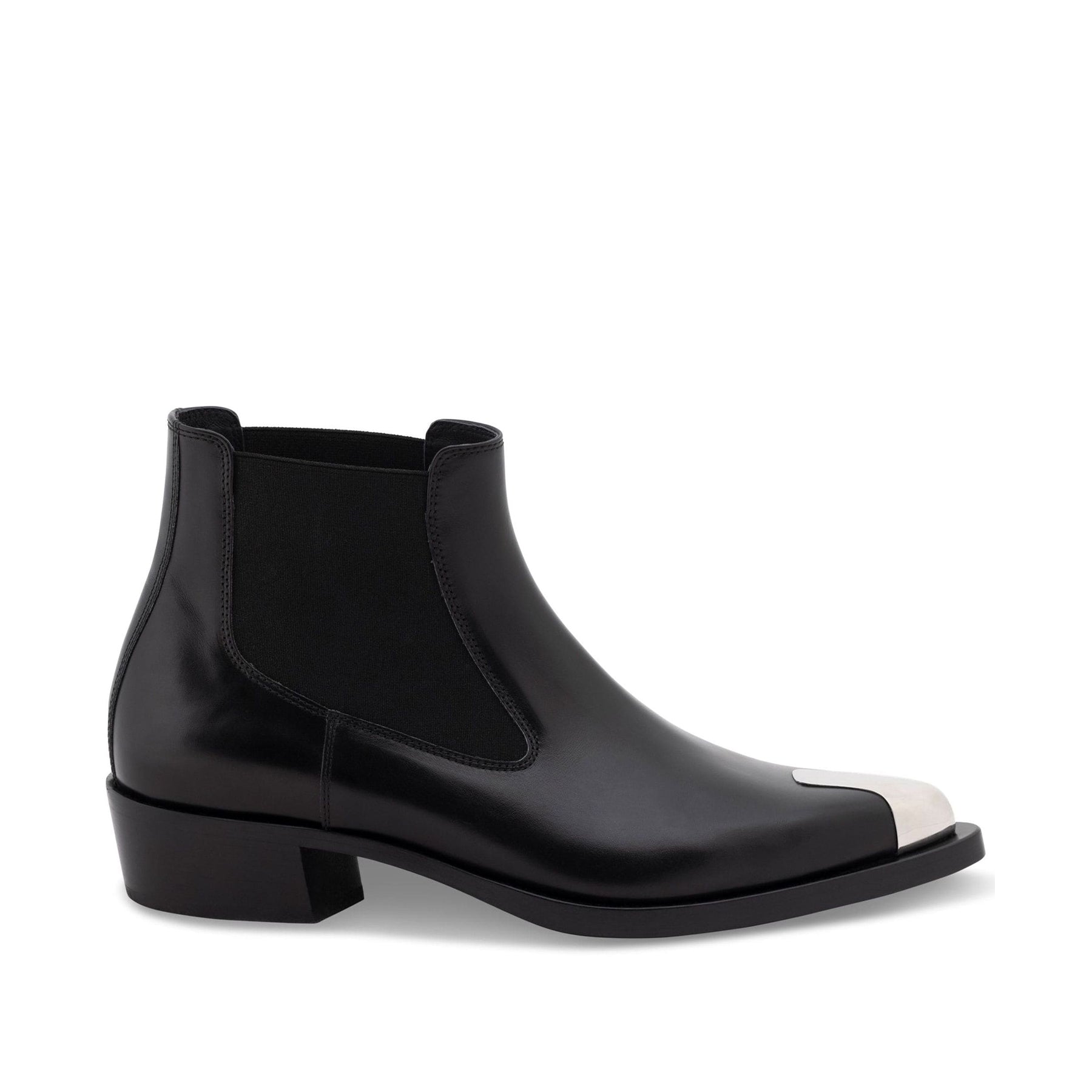 Punk Chelsea leather boots