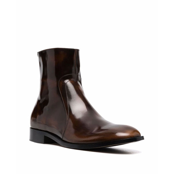 Waxed Leather Boots