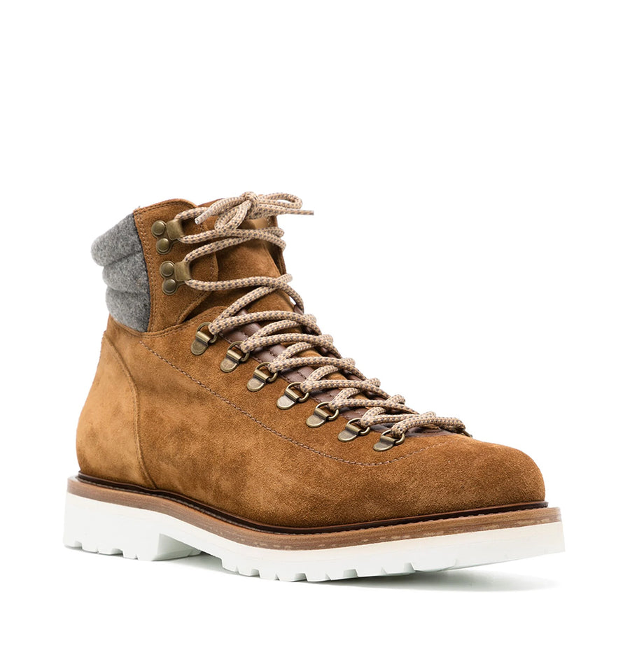Lace up suede Ankle Boots