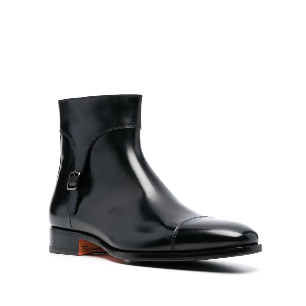 Exton Leather Boot with Suede Back Exton Ankle Boots main image 3