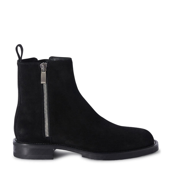 Round-Toe Suede Ankle Boots