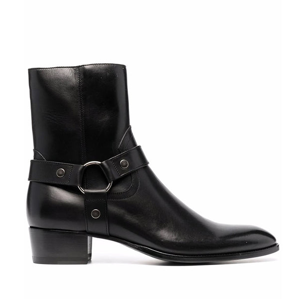 Leather Harness Boots