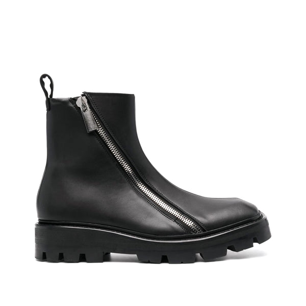 Double-Zip Ankle Boots
