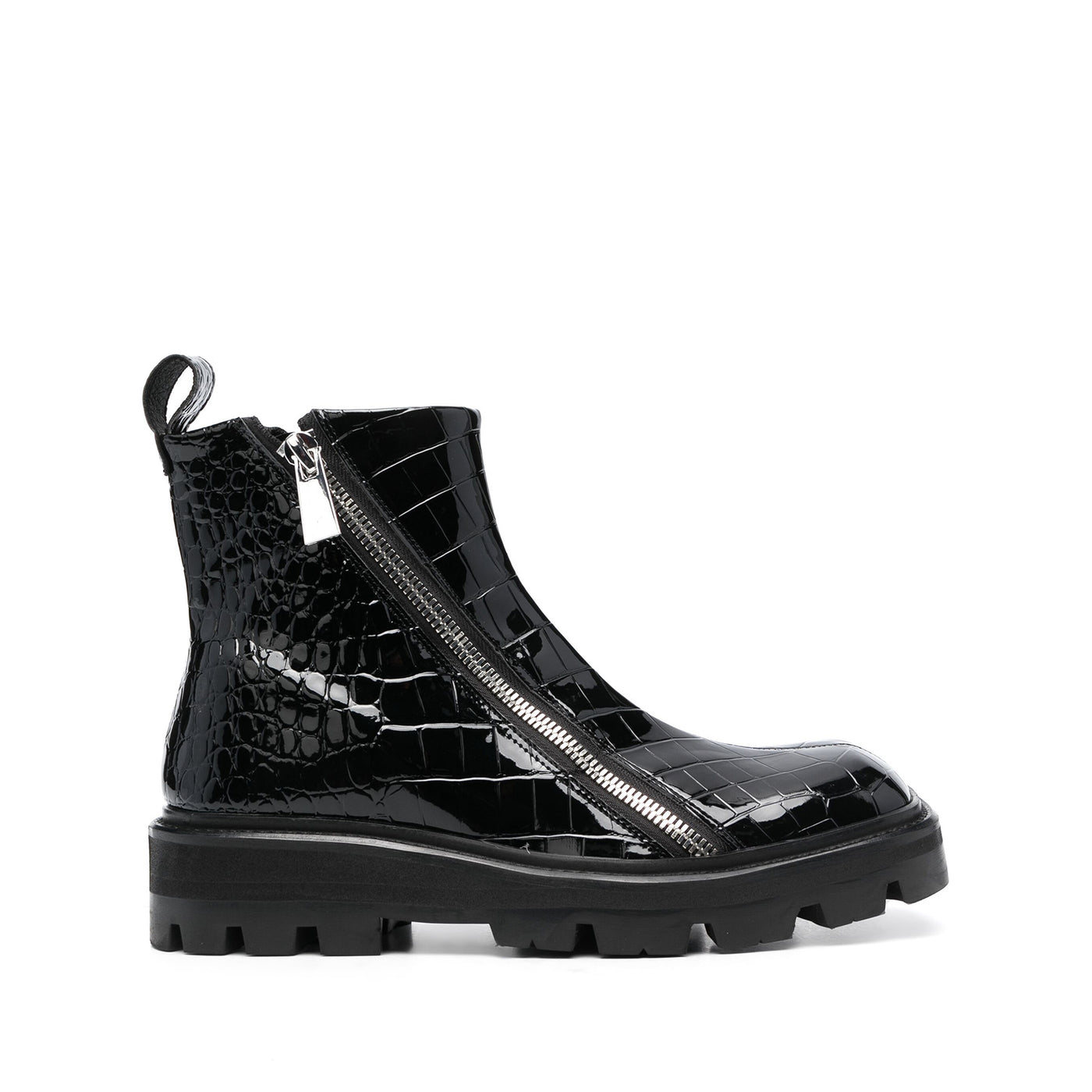 Selim Mock Croc Ankle Boots