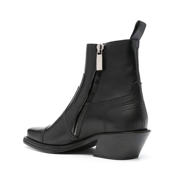 Leather Cowboy ankle boots