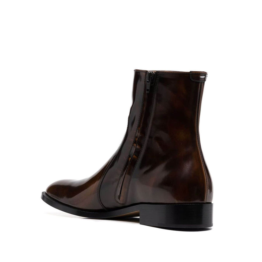 Waxed Leather Boots