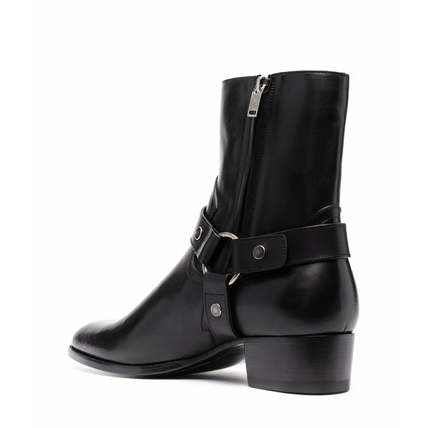 Leather Harness Boots