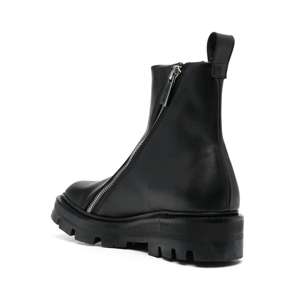 Double-Zip Ankle Boots