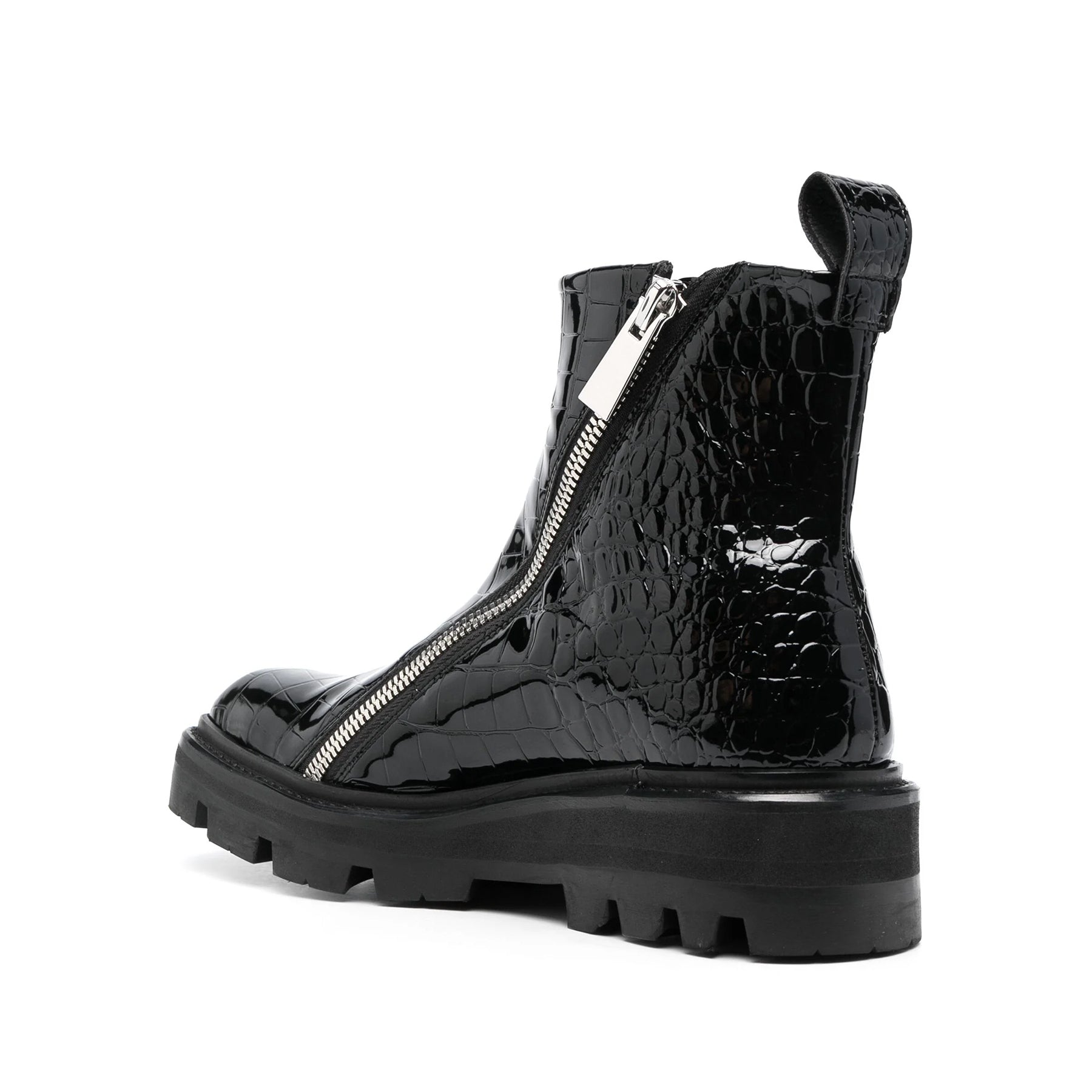 Selim Mock-Croc Ankle Boots