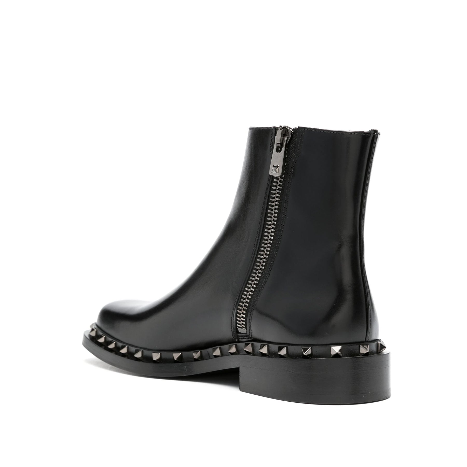 Rockstud Leather Boots