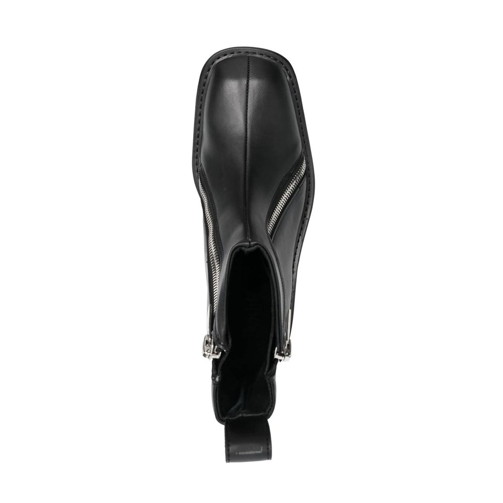 Double-Zip Ankle Boots