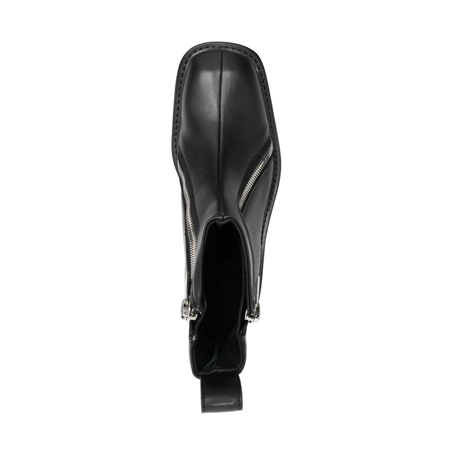 Double-Zip Ankle Boots