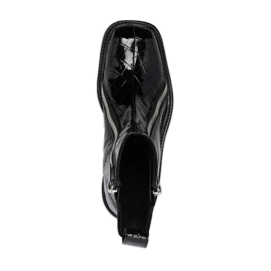 Selim Mock Croc Ankle Boots