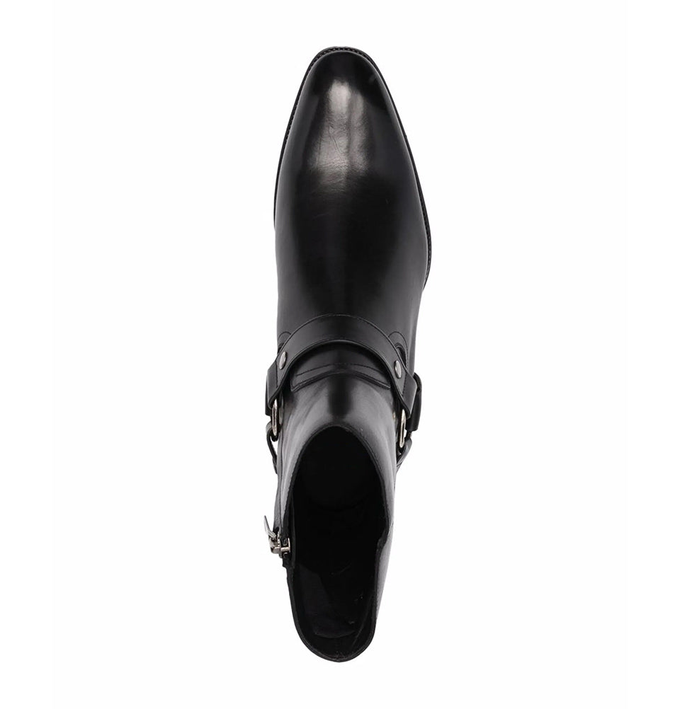 Leather Harness Boots