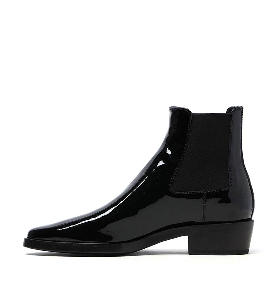 Patent finish Leather Boots