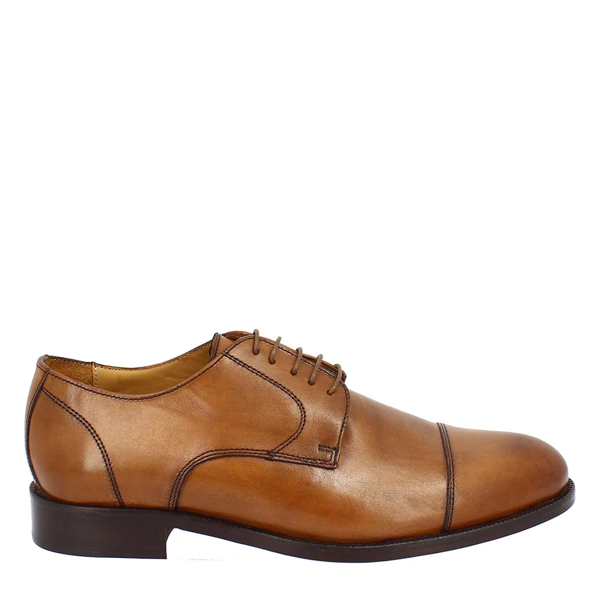 Brown Derby Lace-Up Shoes