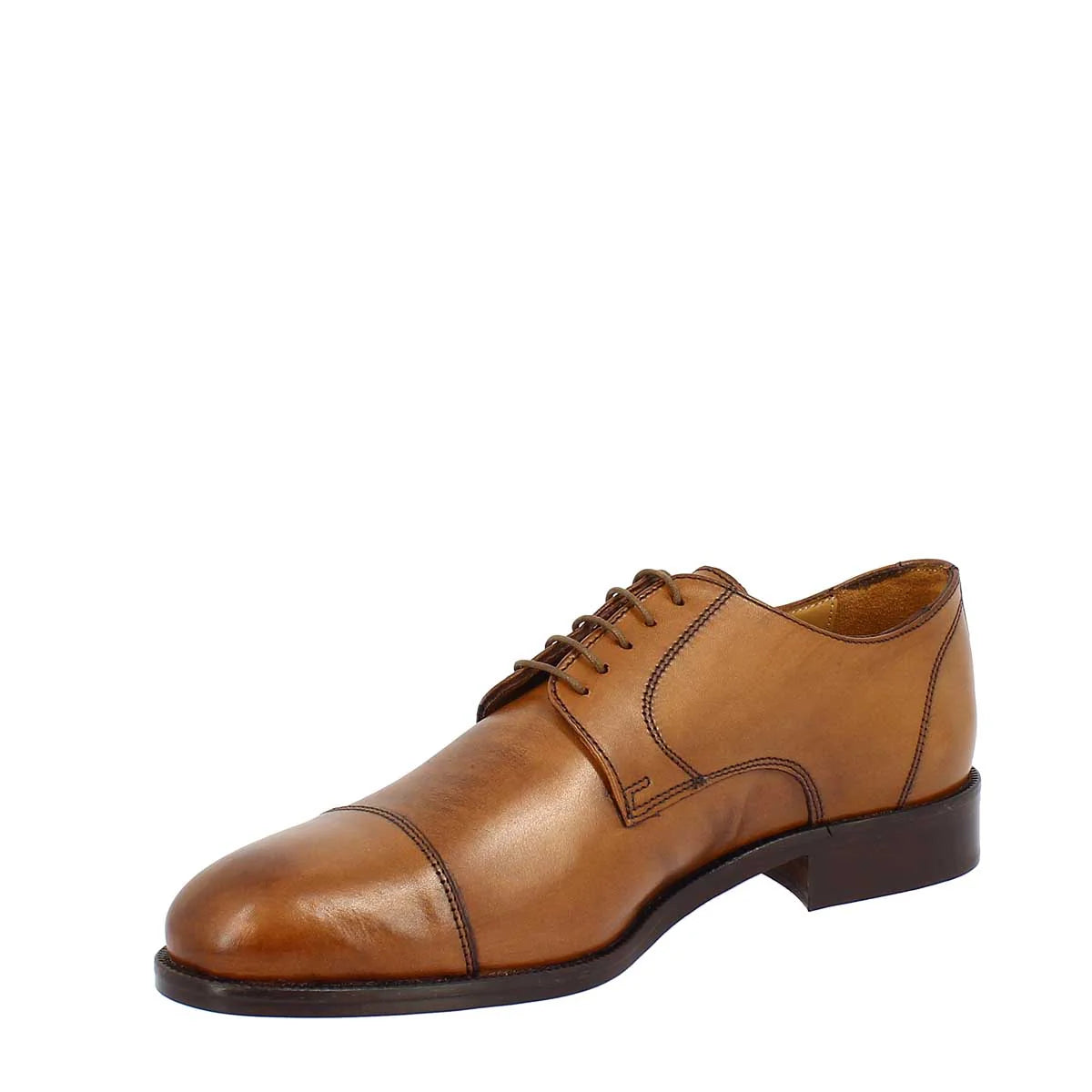 Brown Derby Lace-Up Shoes