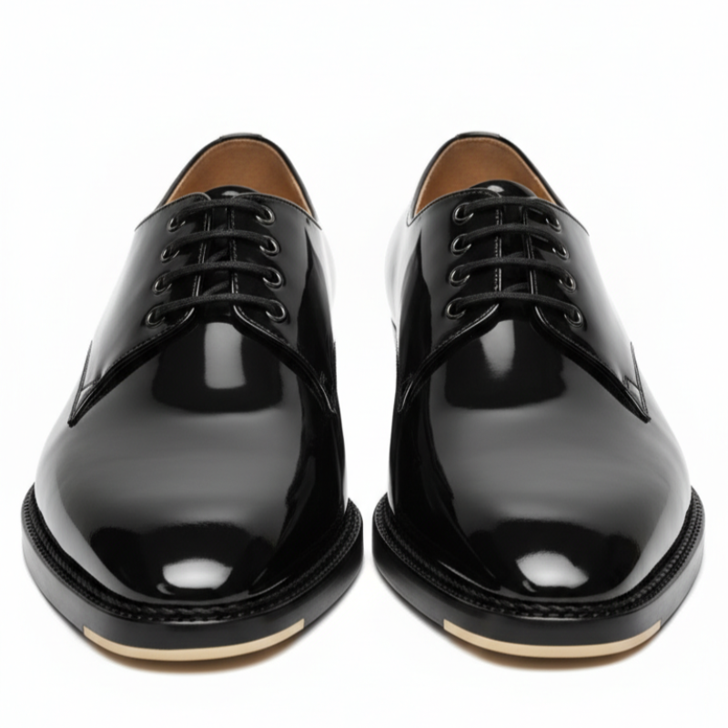 Midnight Royale Patent Derby Shoes