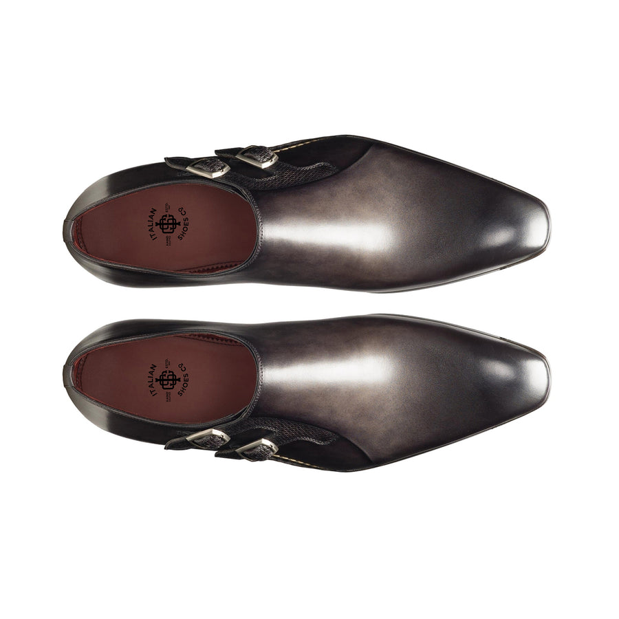 Javier Double Buckle Monkstrap Shoes